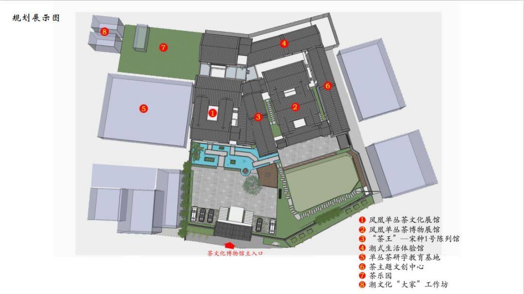 凤凰单丛茶博物馆规划展示图